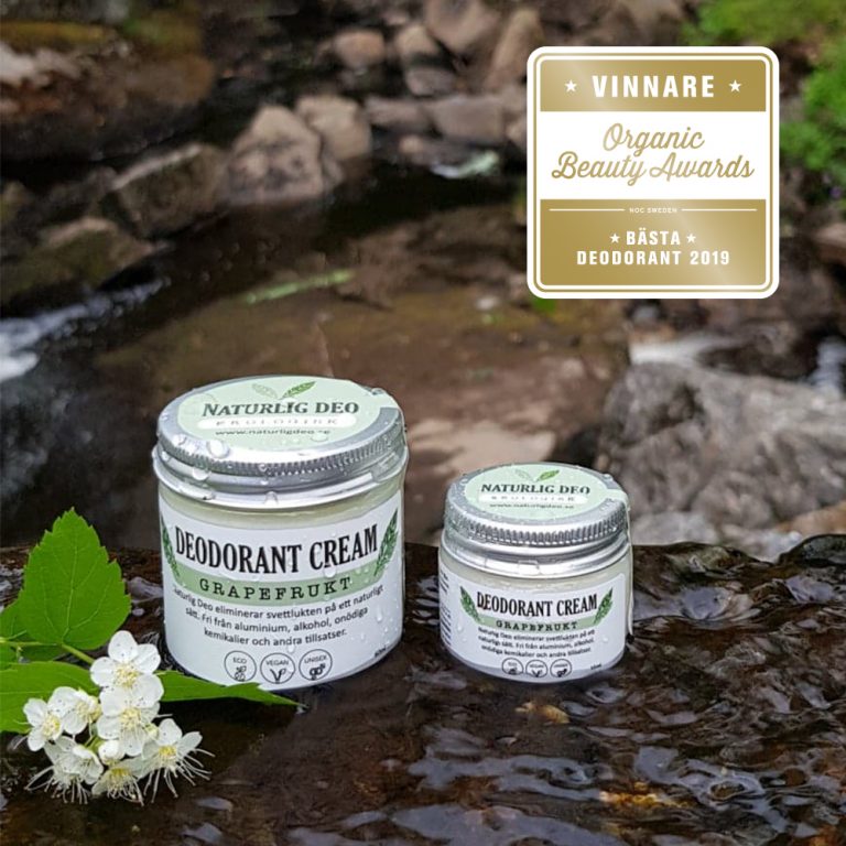 Naturlig Deo Ekologisk deodorant cream Grapefrukt Naturligdeo