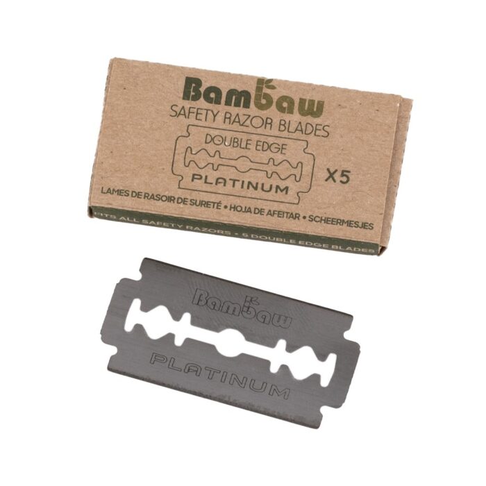 Rakblad till Säkerhetsrakhyvel, dubbeleggade, 5 pack - Bambaw