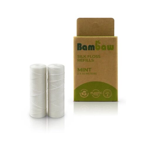 Miljövänlig tandtråd refill Silke – Bambaw