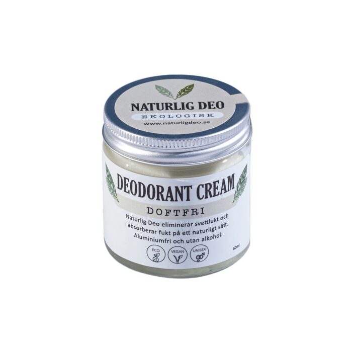 Naturlig Deo ekologisk deodorant cream Doftfri 60ml