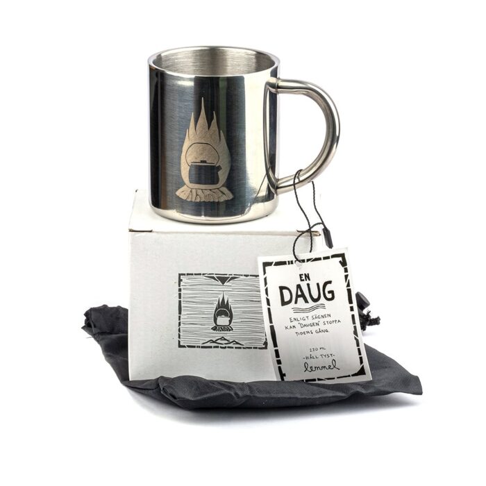 Daug Elden , isolerande rostfri mugg med kartong - Lemmelkaffe Daug Elden , isolerande rostfri mugg med kartong - Lemmelkaffe