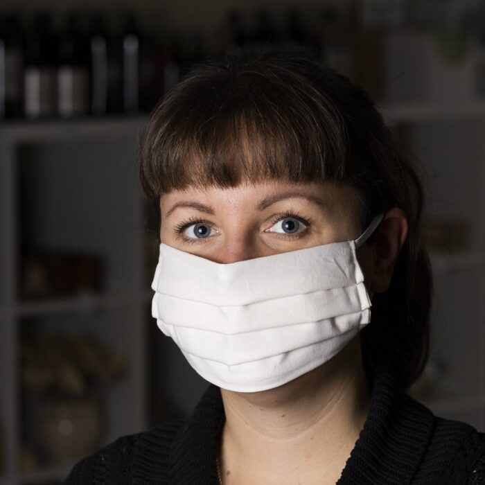 tvättbart munskydd i GOTSmärkt bomull ansikte tvättbart munskydd i GOTSmärkt bomull ansikte