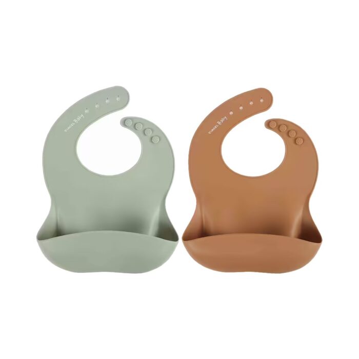Haklapp i silikon 2 st, sage clay - Virgel Eco