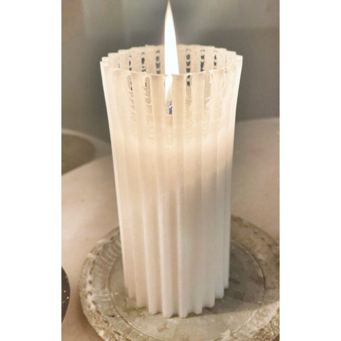 Räfflat blockljus olivstearin Räfflat blockljus olivstearin