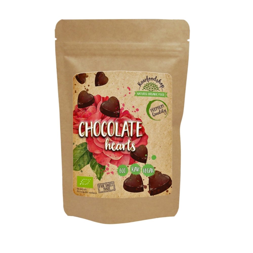 Chokladhjärtan EKO, 100g - Rawfoodshop