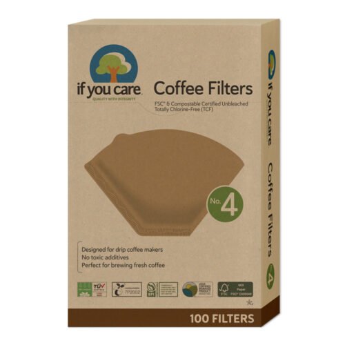 Kaffefilter oblekt & nedbrytbart, 100 st – If You Care