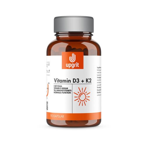 Vitamin D3+K2, 90 kapslar – Upgrit