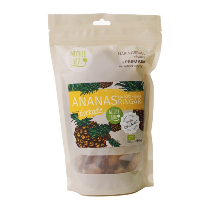 Ananas EKO torkad, 250g - Mother Earth