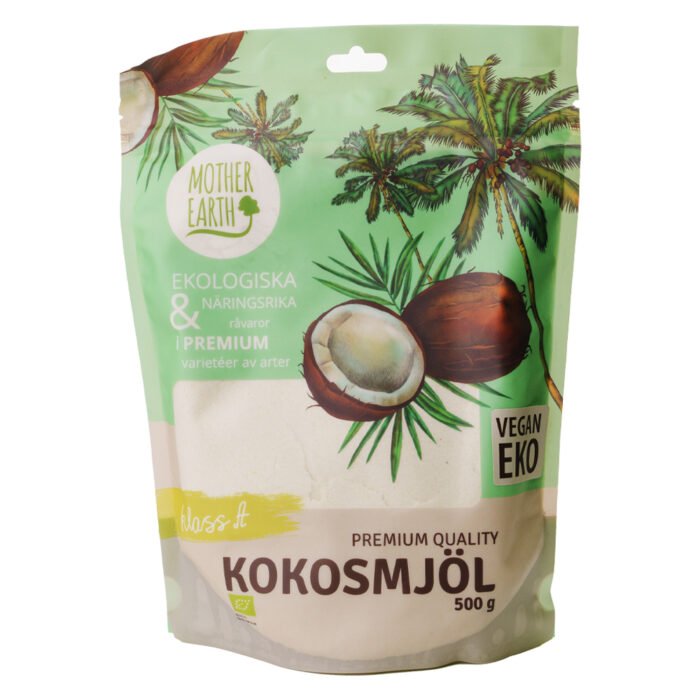 Kokosmjöl EKO Premium, 500 g - Mother Earth Kokosmjöl EKO Premium, 500 g - Mother Earth