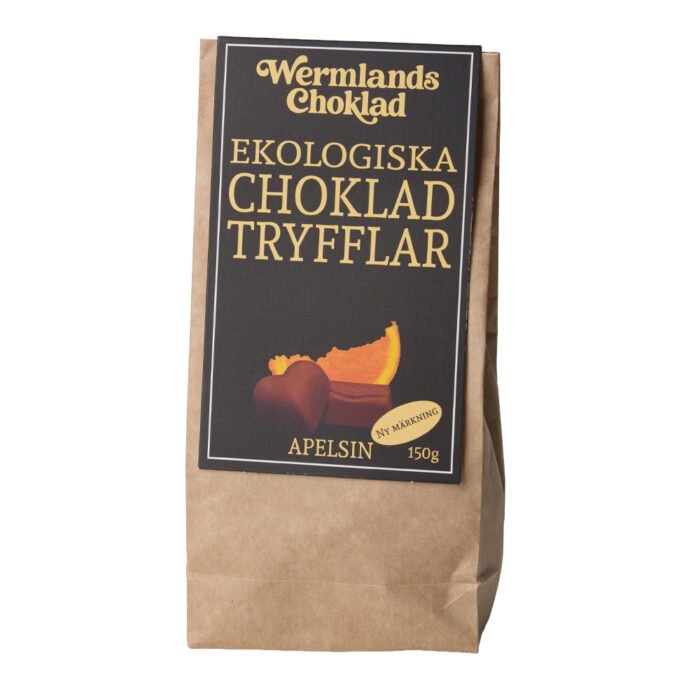 Ekologiska Chokladtryfflar Apelsin – Wermlands Choklad Ekologiska Chokladtryfflar Apelsin – Wermlands Choklad