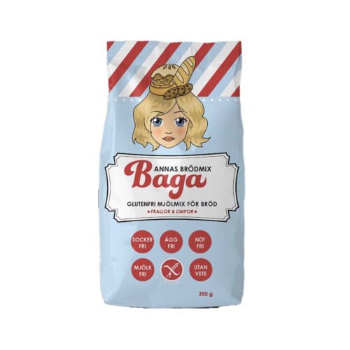Annas glutenfria brödmix, 350g – Baga