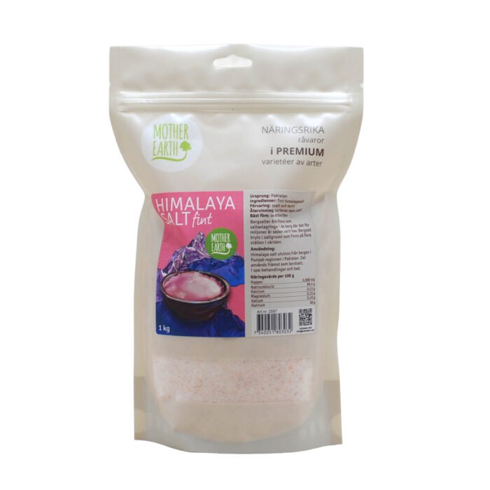 Himalayasalt Finmalt, 1 kg – Mother Earth