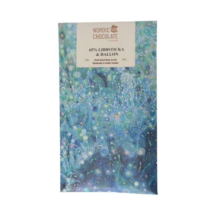 Norrländsk choklad 65% Libbsticka & Hallon – Nordic Chocolate Norrländsk choklad 65% Libbsticka & Hallon – Nordic Chocolate