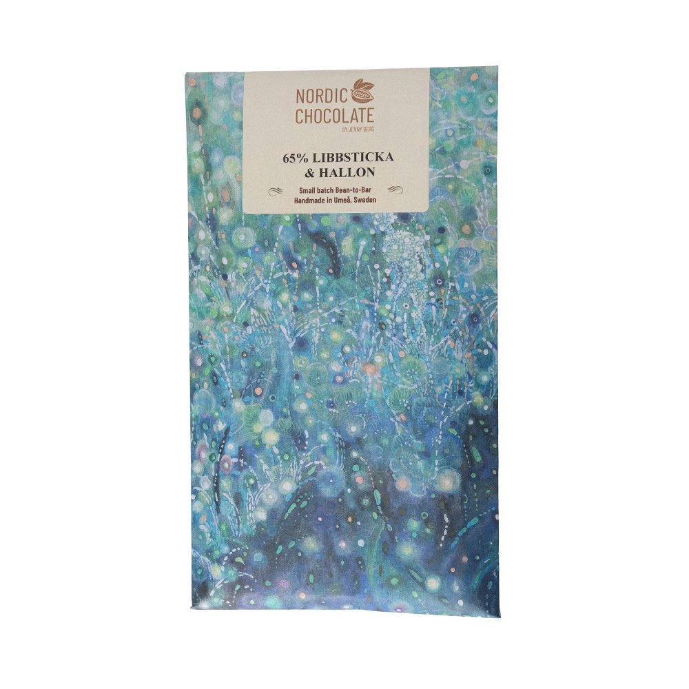 Norrländsk choklad 65% Libbsticka & Hallon – Nordic Chocolate