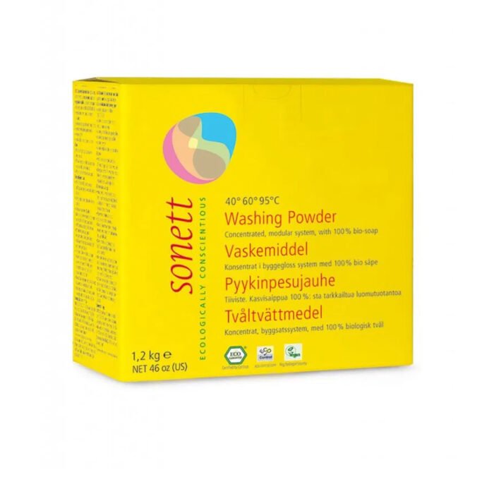 Miljövänligt Tvättmedel pulver, 1,2 kg – Sonett Miljövänligt Tvättmedel pulver, 1,2 kg – Sonett
