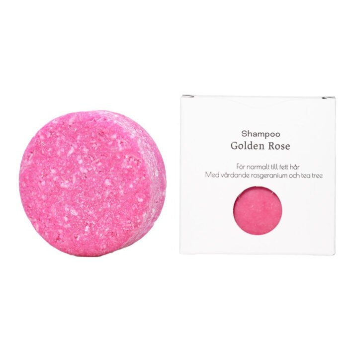 Schampokaka Golden Rose, Rosgeranium & Patchouli – Grön Lycka Schampokaka Golden Rose, Rosgeranium & Patchouli – Grön Lycka