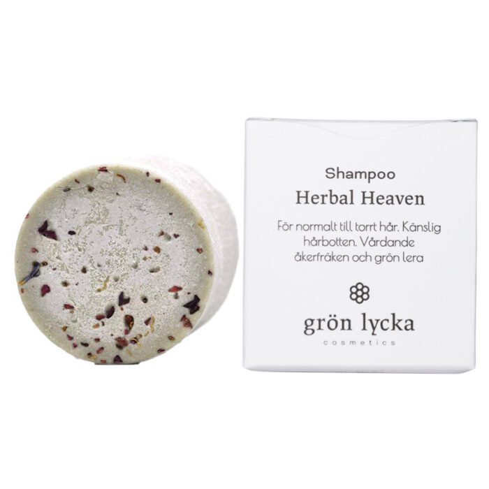 Schampokaka Herbal Heaven, Örtschampo utan tillsatt doft – Grön Lycka Schampokaka Herbal Heaven, Örtschampo utan tillsatt doft – Grön Lycka